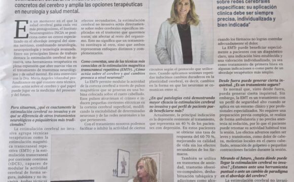 «Avanzamos hacia una neuromodulación de precisión, más personalizada y eficaz» Dra. Idiazábal para el diario El Mundo